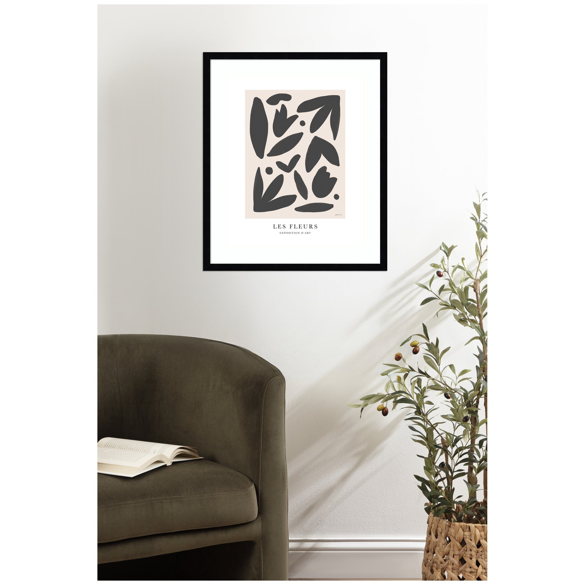 Exposition d Art Les Fleurs by Gabrielly Guedes Framed Wall Art Print