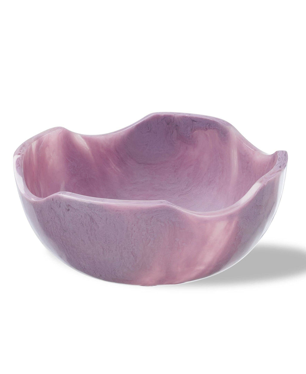 Aubergine Wavy Resin Bowl — Large