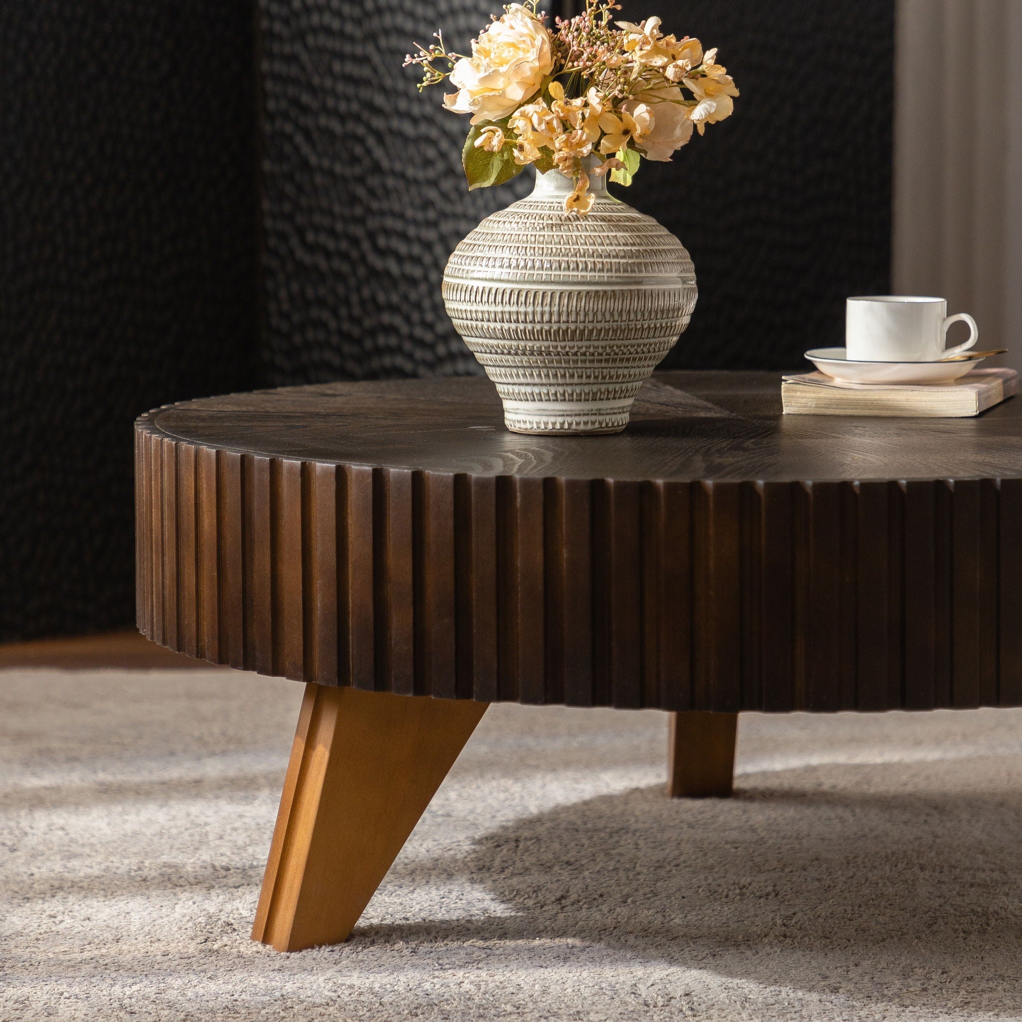 Round Wood Coffee Table