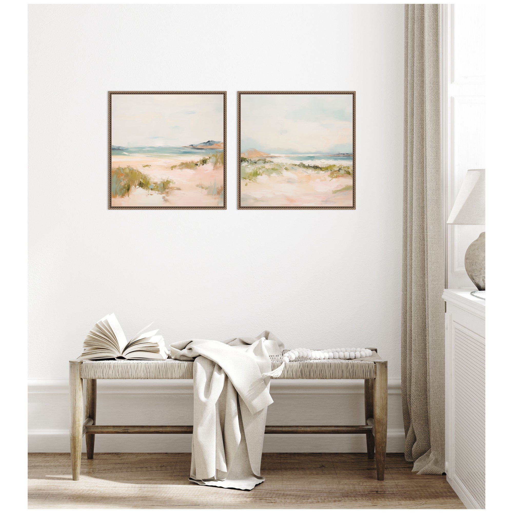 Tranquil Landscape Square 2 Piece Framed Canvas Wall Art Set by Amy Lighthall