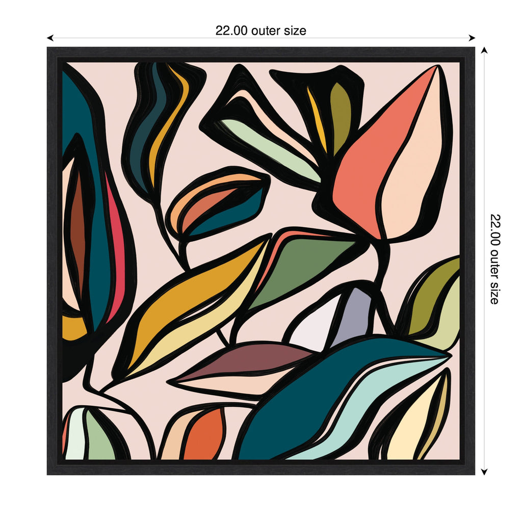Fanciful Ficus Framed Canvas Wall Art