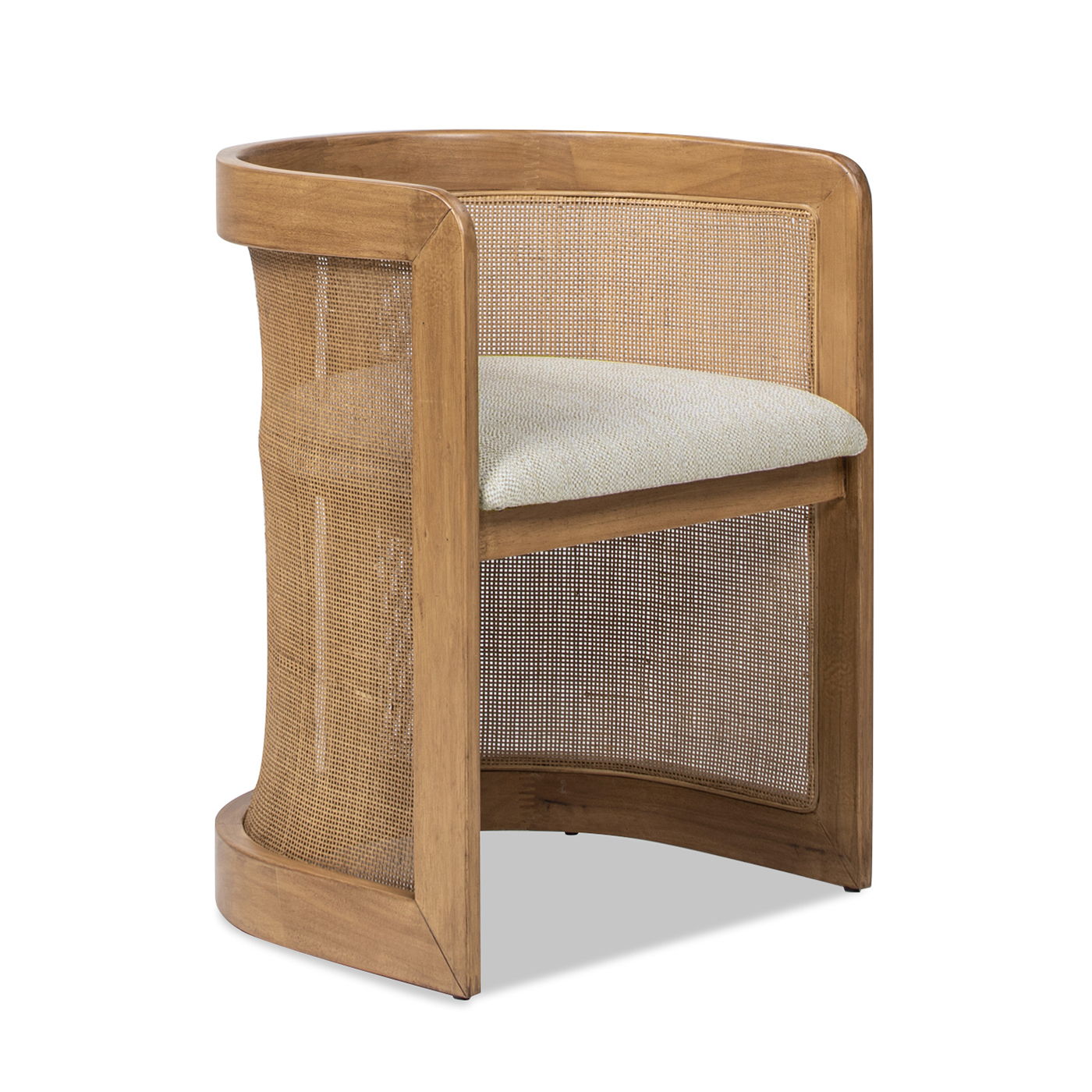 Lilith Curved Upholstered Dining Chair