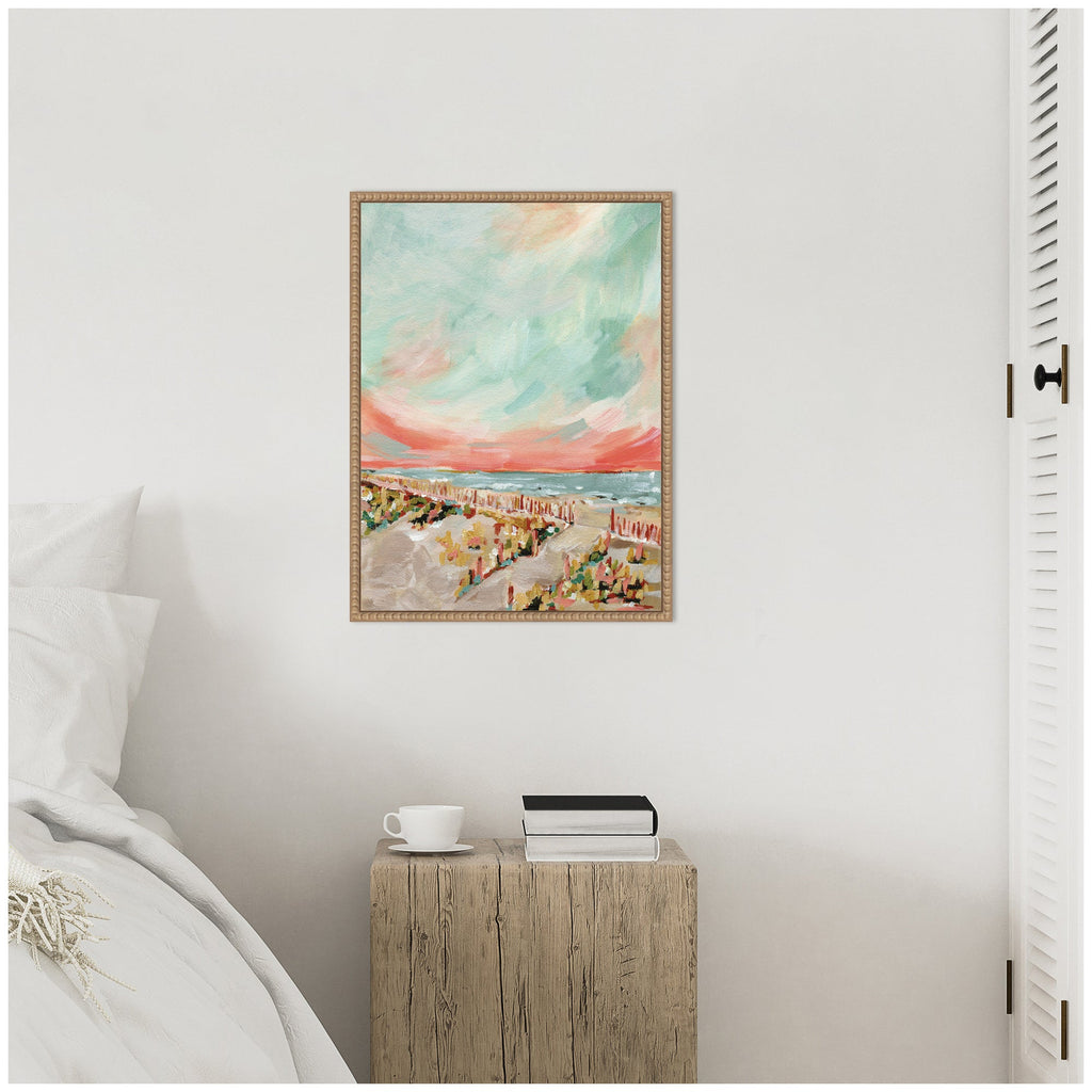Sylvie Landscape 03 Beach Framed Canvas by Annie Quigley