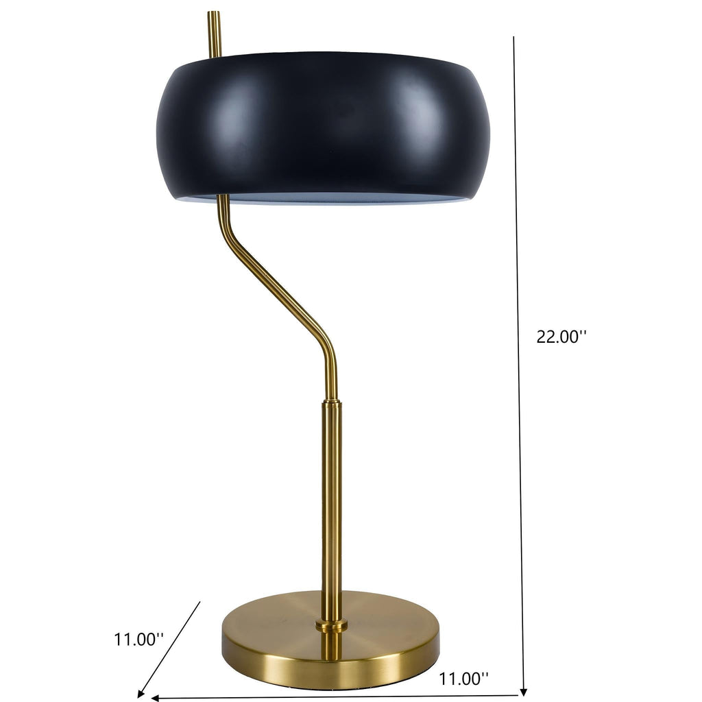 Black & Gold Minimalist Table Lamp