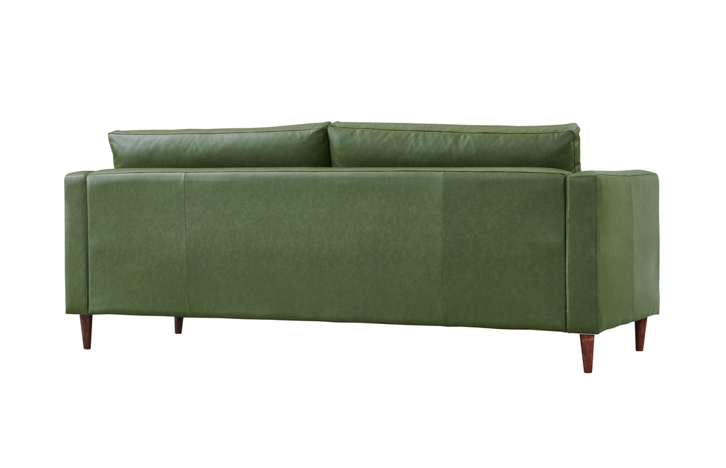 Alessandra Modern Contemporary Eco Leather Sofa - Green
