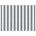Outsunny - Reversible Outdoor Rug, 9' x 12' Waterproof Plastic Straw Floor Mat, Portable Rv Camping Carpet With Carry Bag, Large Floor Mat For Backyard, Deck, Picnic, Beach - Gray & White Striped