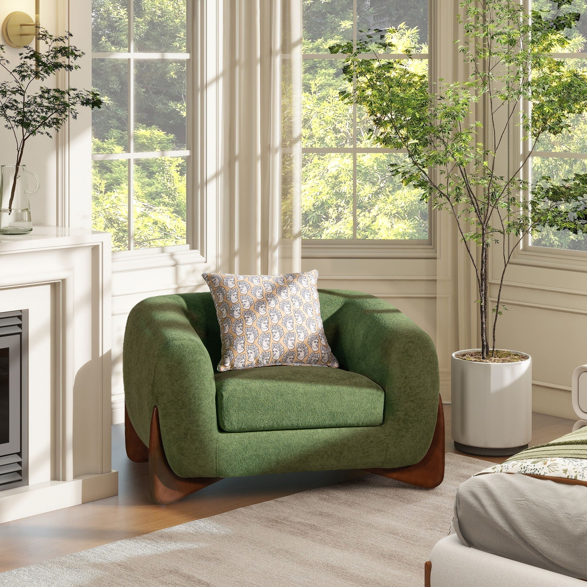 Alpine Sherpa Bouclé Armchair