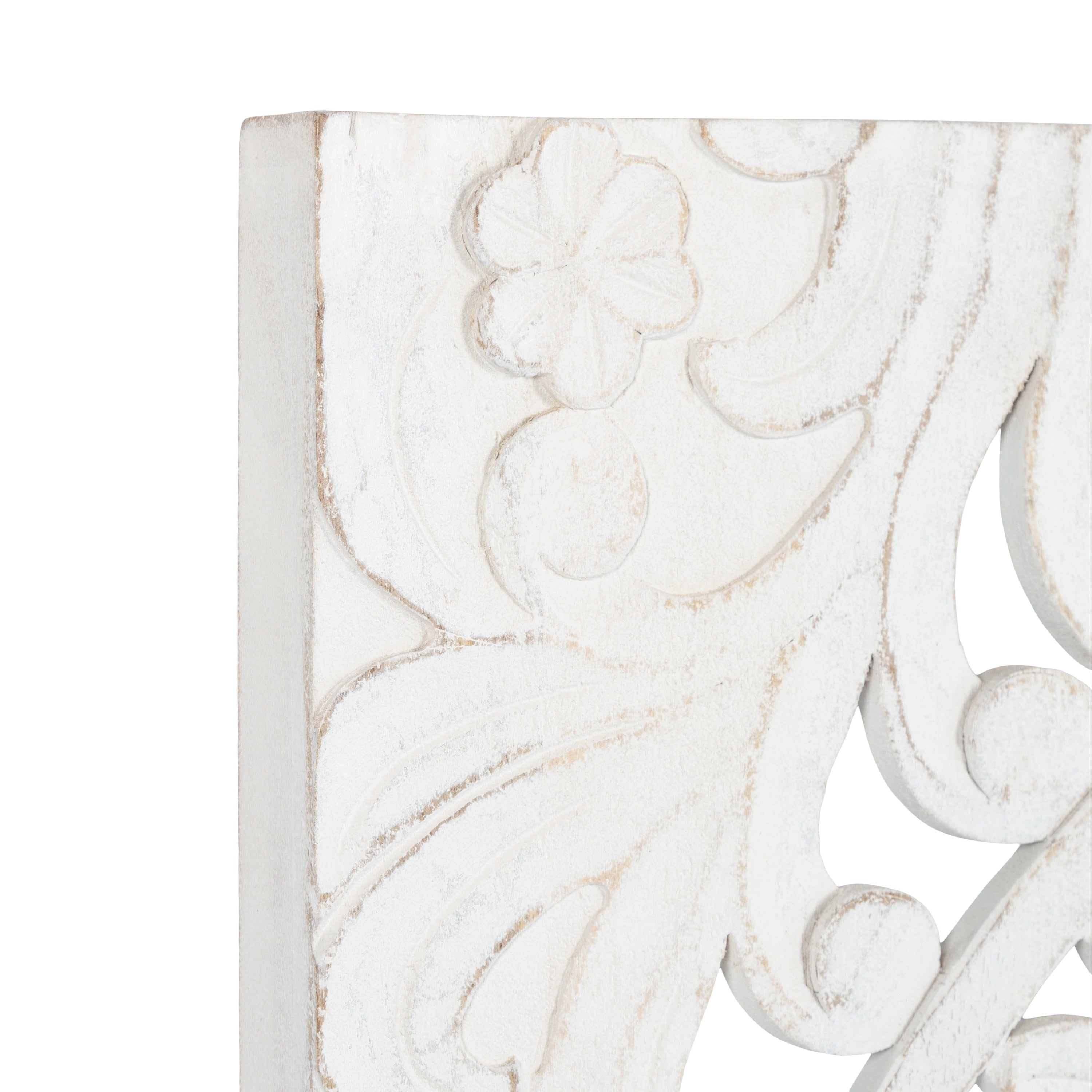 Saanvi Carved Wood Wall Art Set