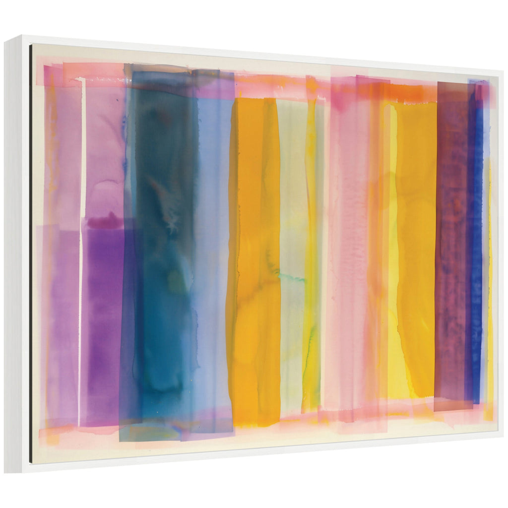 Sylvie Vibrant Lines I Framed Canvas by Amy Lighthall