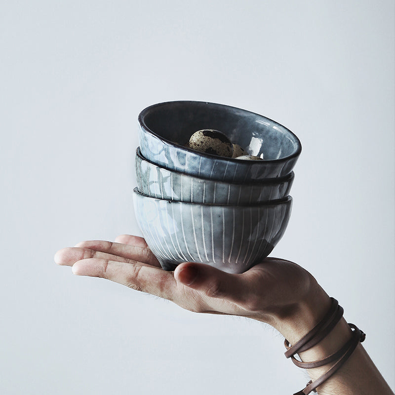 Japanese Glazed Triangle Bowl & Dish