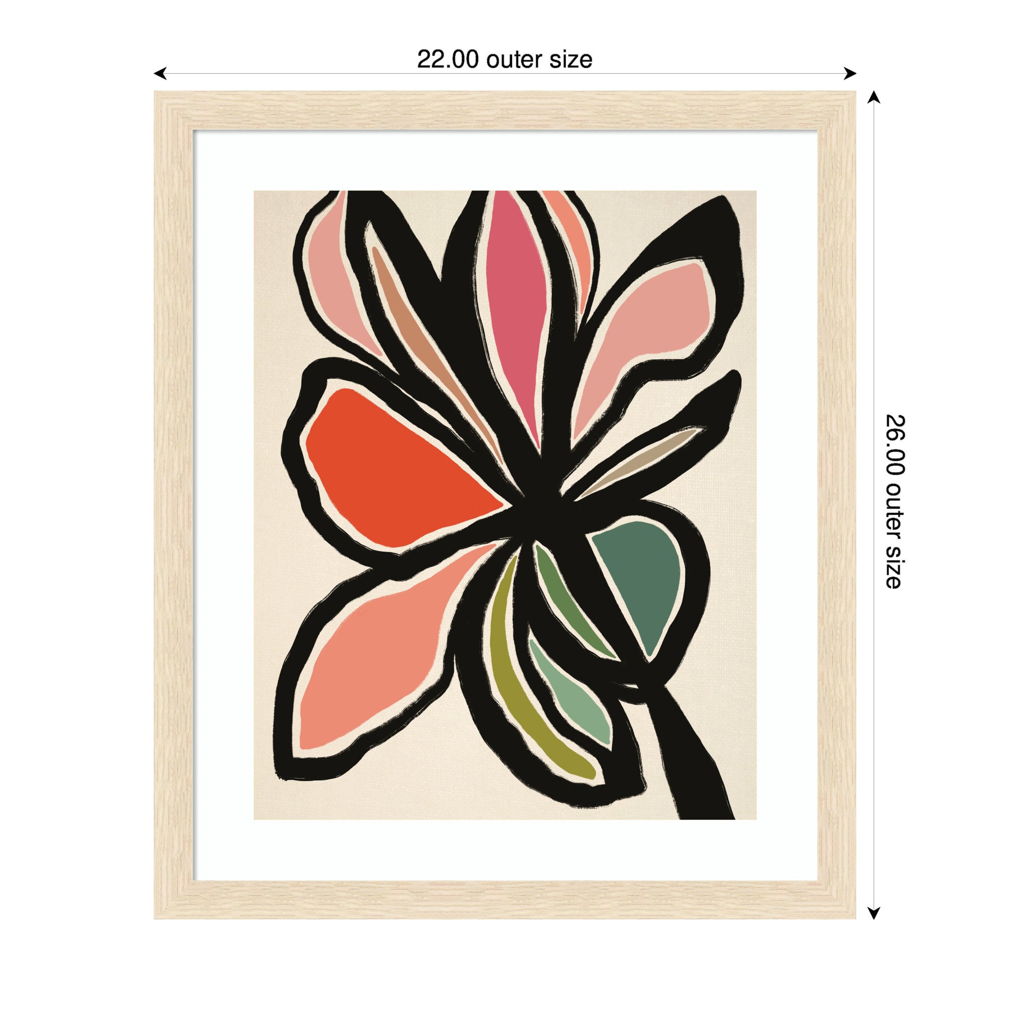 Framed Art Midnight Floral 1 by Alicia Bock