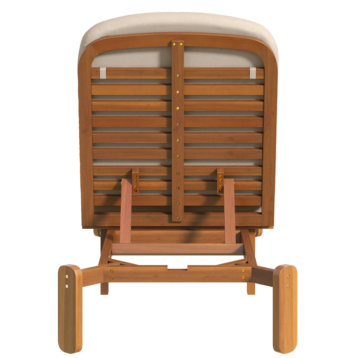 Outdoor Chaise Lounge With Adjustable Backrest