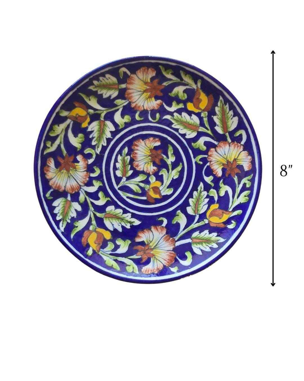 Ciel Wall Decor Plate — Handcrafted Blue Pottery
