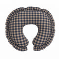 Blue Plaid Ruffle Nursing Pillow Cover