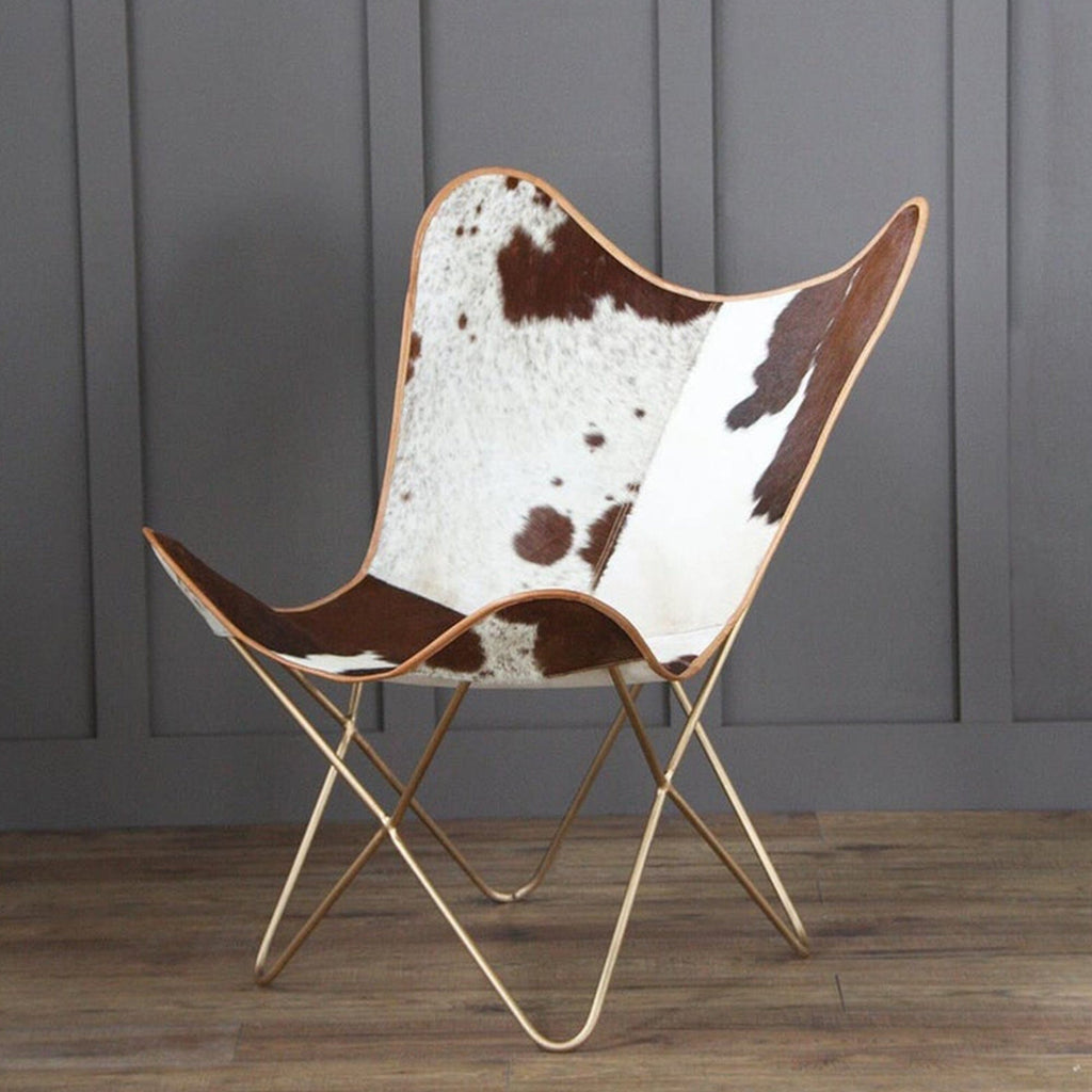 Swiss Cowhide Butterfly Chair