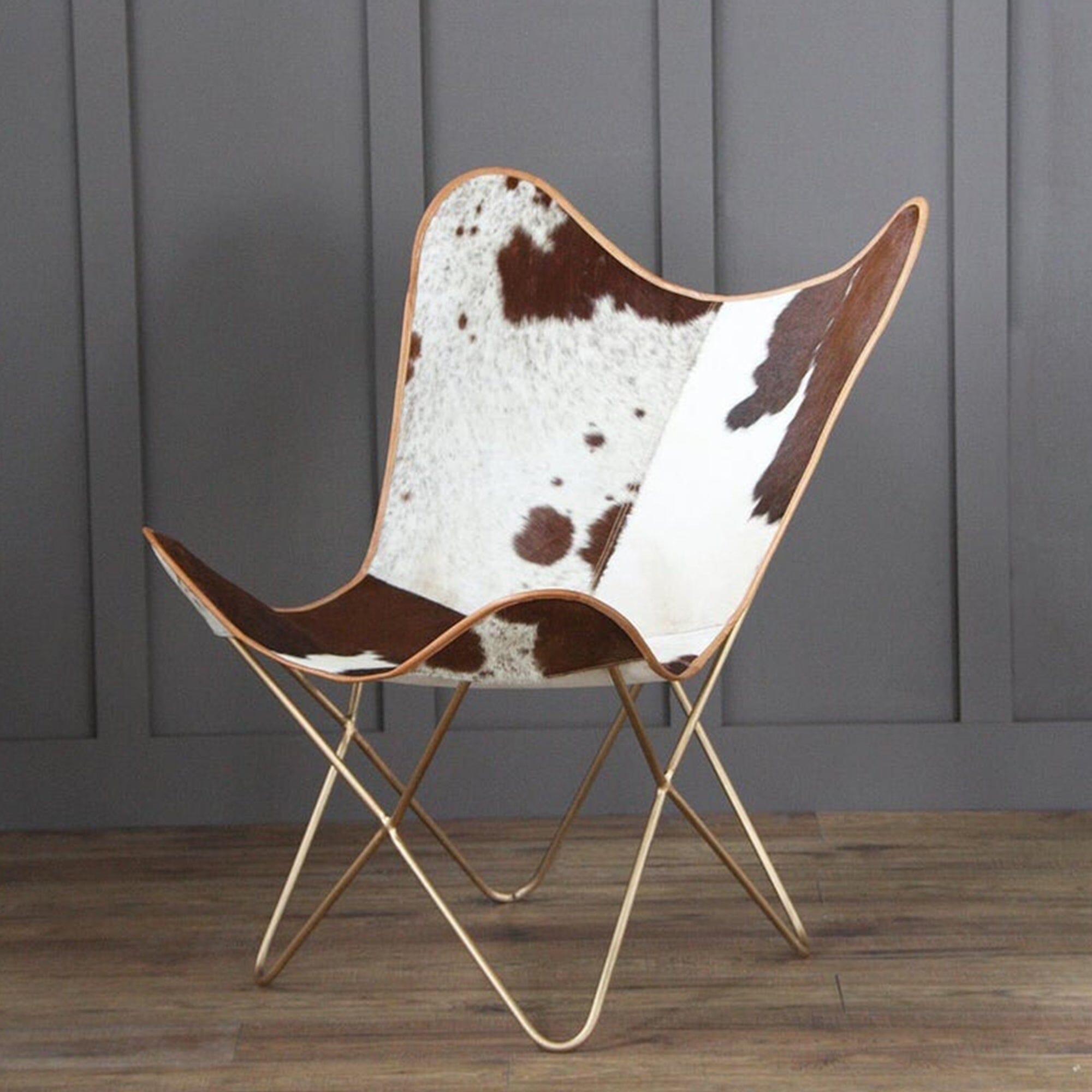 Swiss Cowhide Butterfly Chair