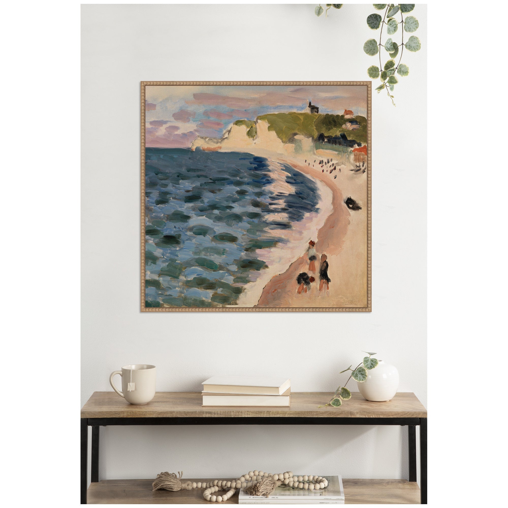 High Tide Pleine Mer 1920 Henri Mattise by Nostalgia Prints Framed Canvas Wall Art Print
