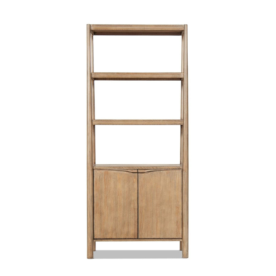 Nolan Reclaimed Pine Bookcase with Lower Cabinet