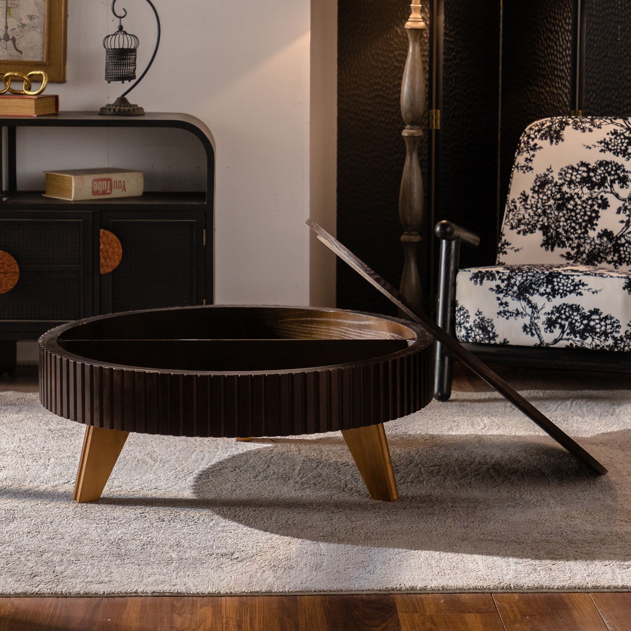Round Wood Coffee Table