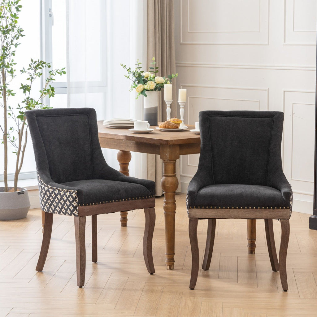 Ultra Upholstered Dining Chairs — Set of 2, Color Options