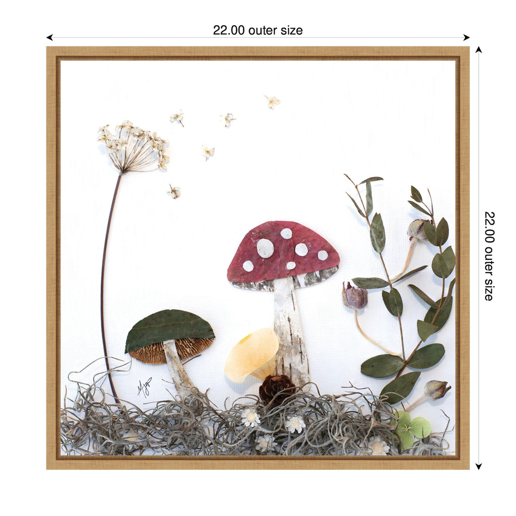 Mushroom No. 2 by Madeline Jeppesen Framed Canvas Wall Art Print