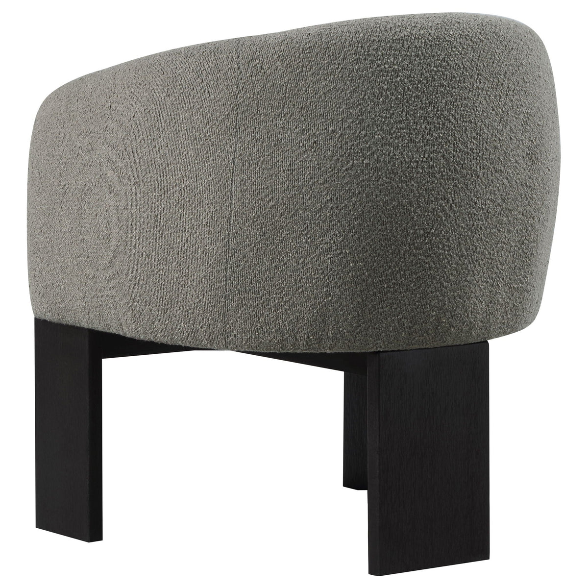 Valdez Bouclé Barrel Accent Chair — Brown