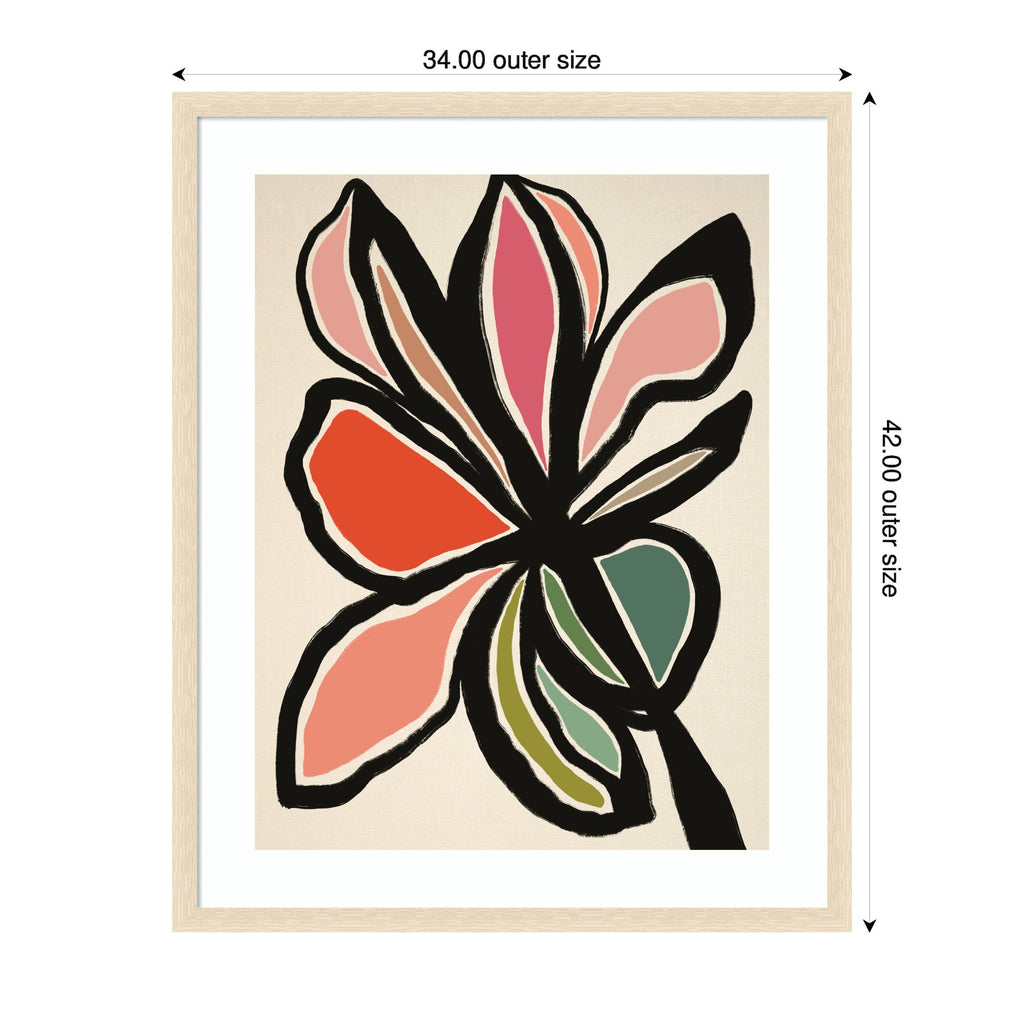 Framed Art Midnight Floral 1 by Alicia Bock
