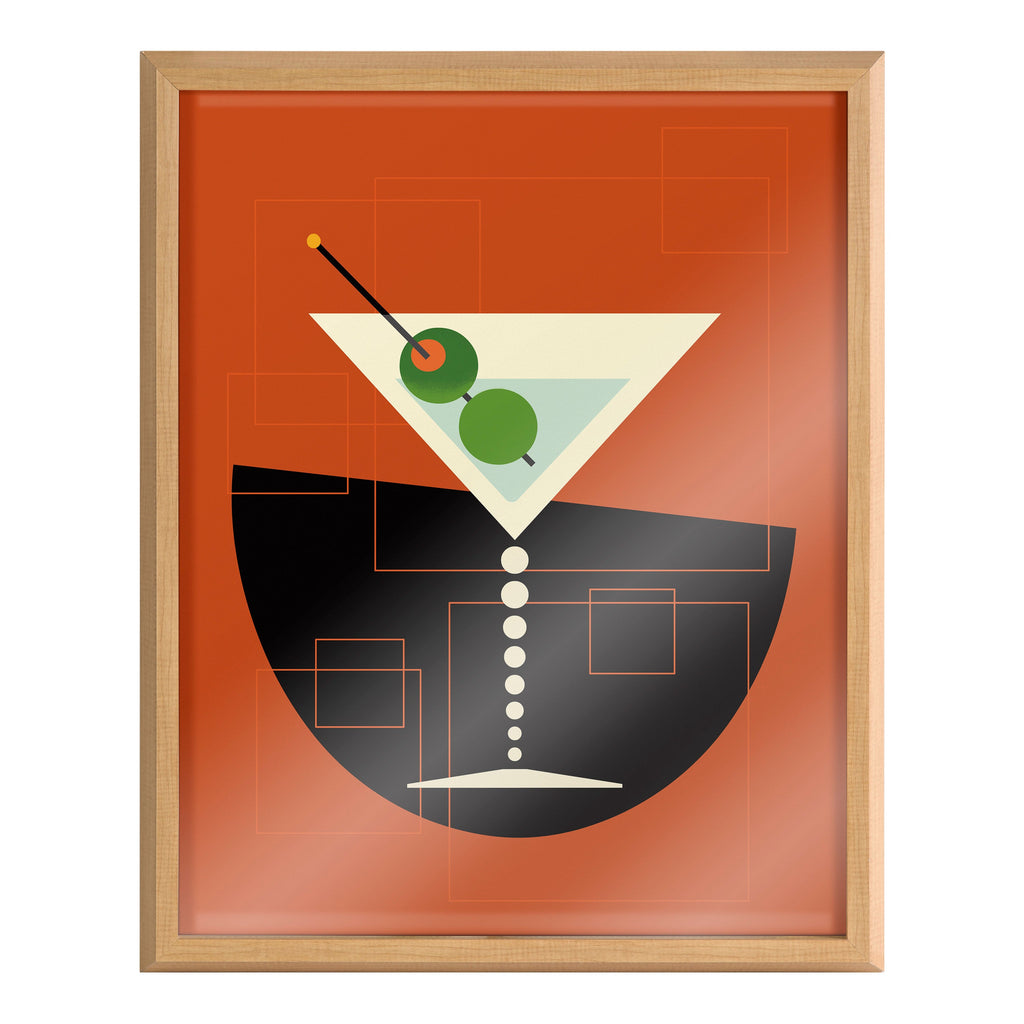 Blake Martini Framed Cocktail Art