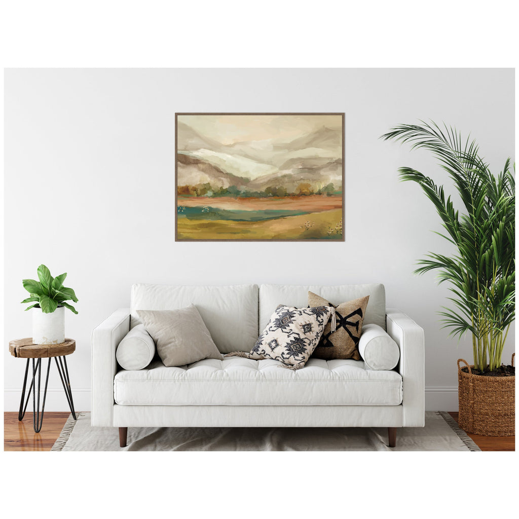 Sylvie Mountainscape Horizontal Framed Canvas by Annie Quigley
