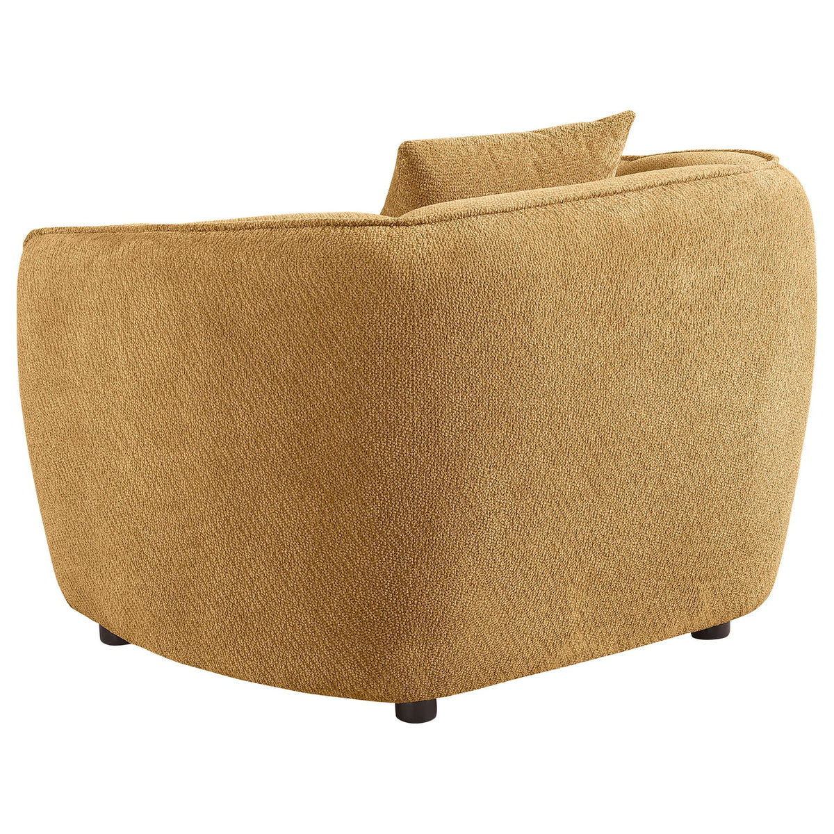 Aleisha Channel-Tufted Accent Chair — Mustard