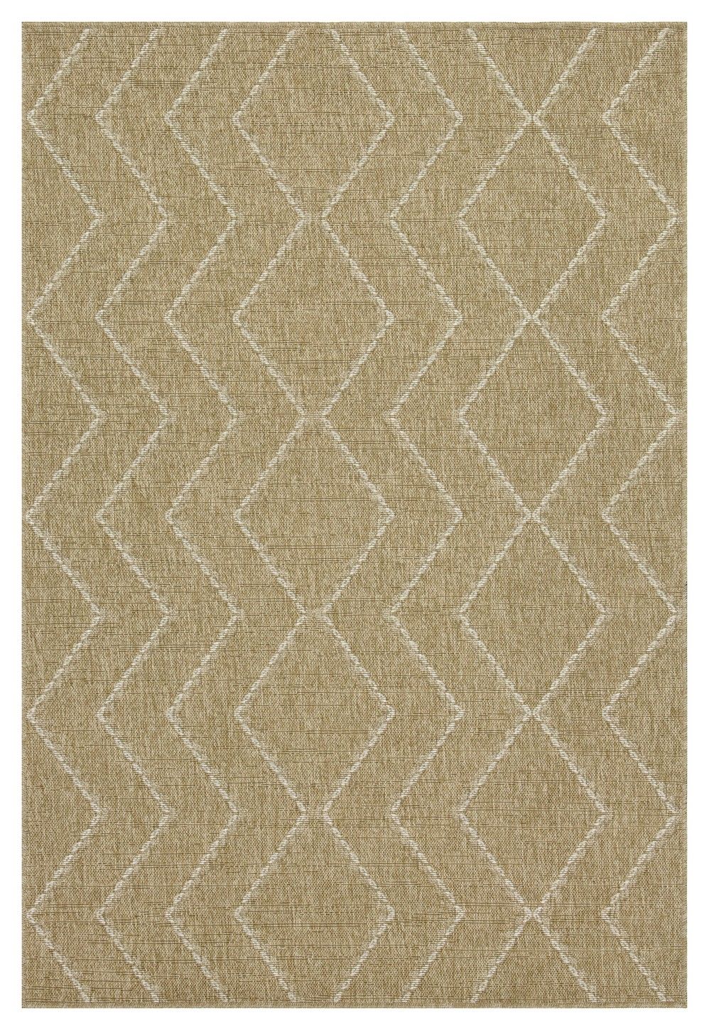 Earth 5'3" x 7'3" Indoor/Outdoor Area Rug - Jute/White