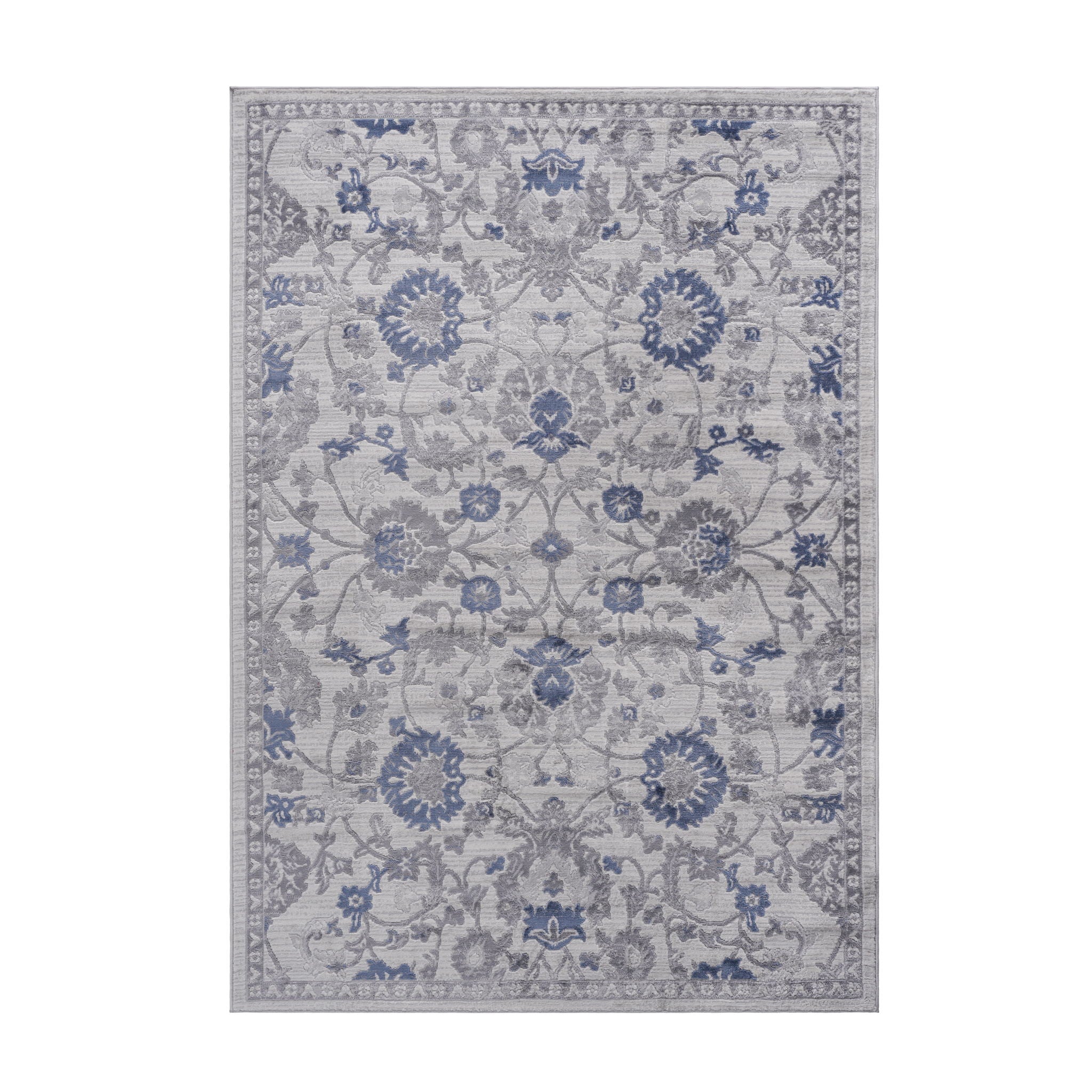 Marfi 8' x 10' Oriental Area Rug - Blue/Silver