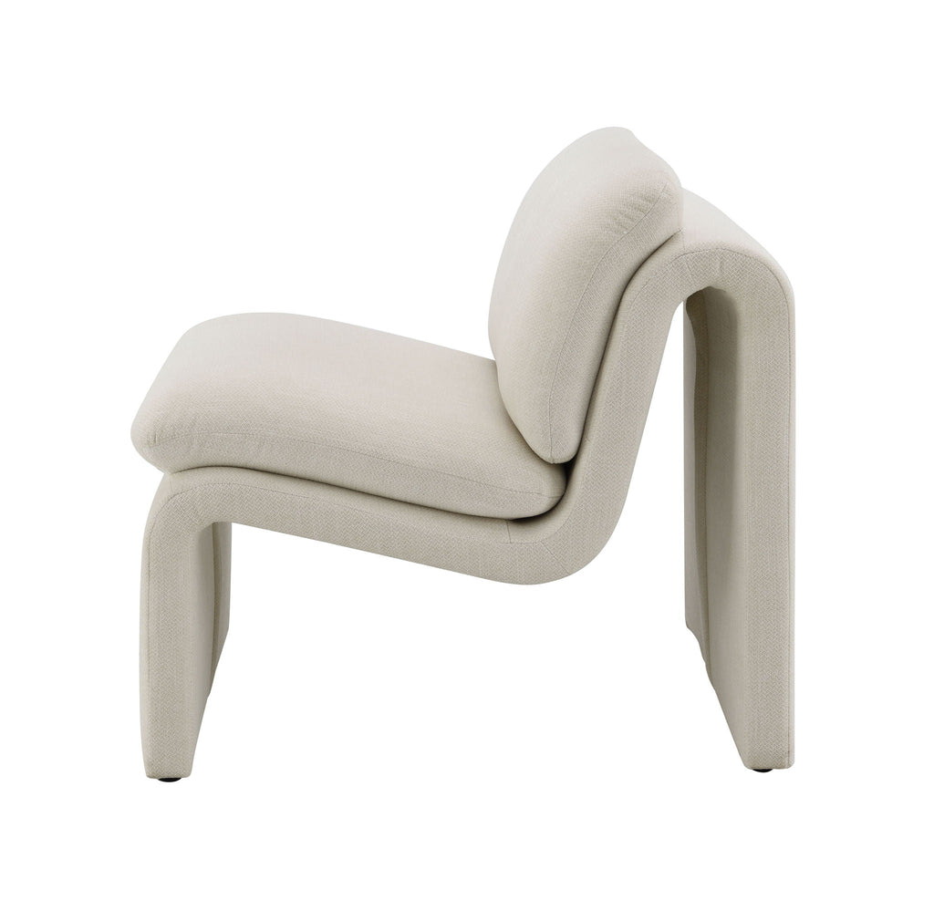 Jaeda Curved Sculptural Accent Chair
