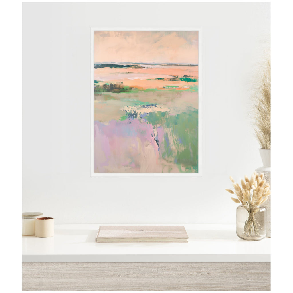 Sylvie Pastel Horizon II Framed Canvas by Amy Lighthall