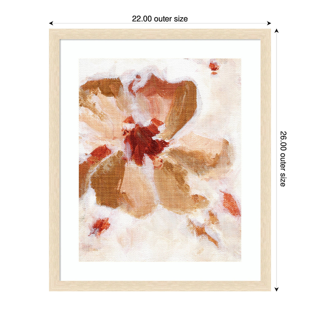 Framed Art Painterly Brown Blossom ll by Nikita Jariwala