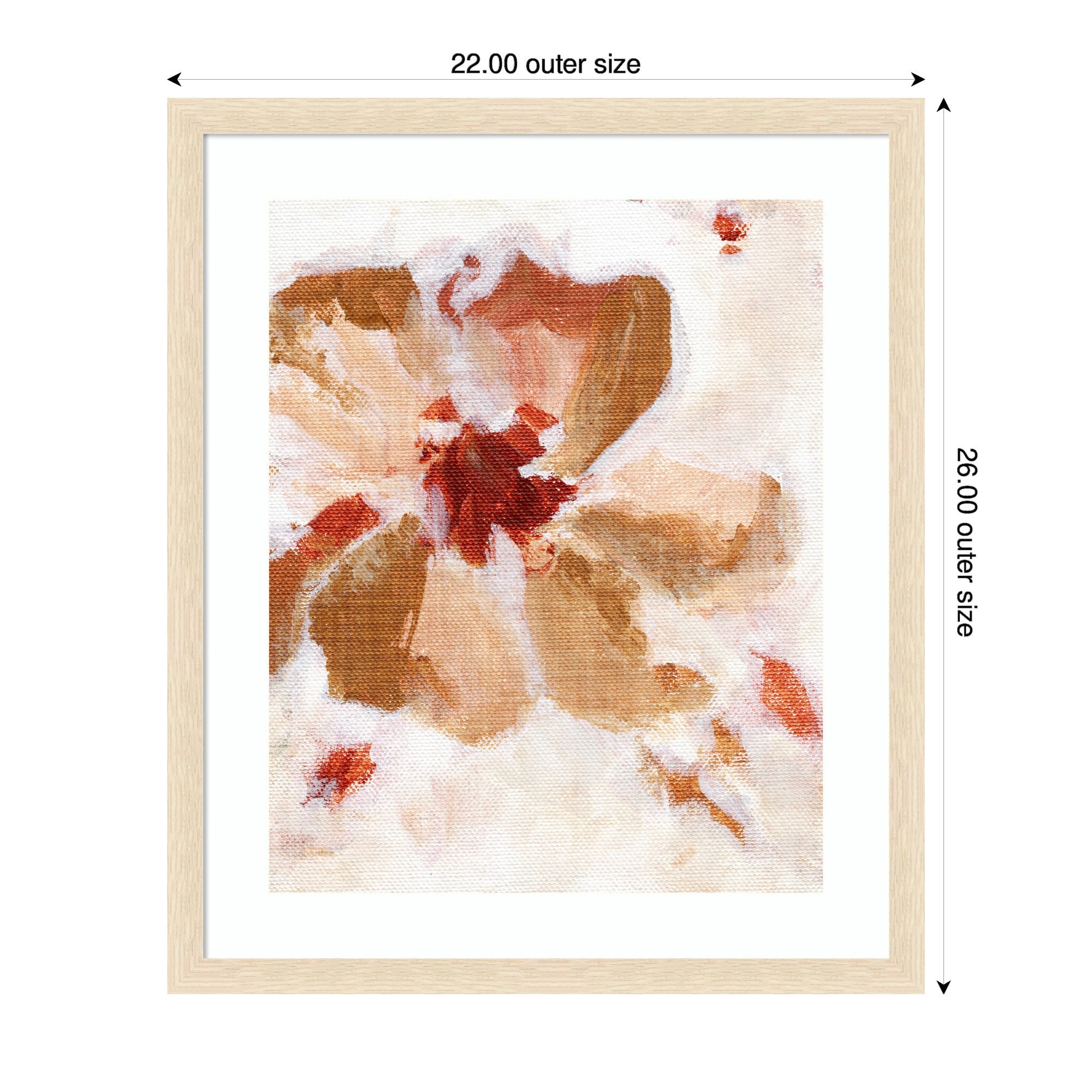 Framed Art Painterly Brown Blossom ll by Nikita Jariwala