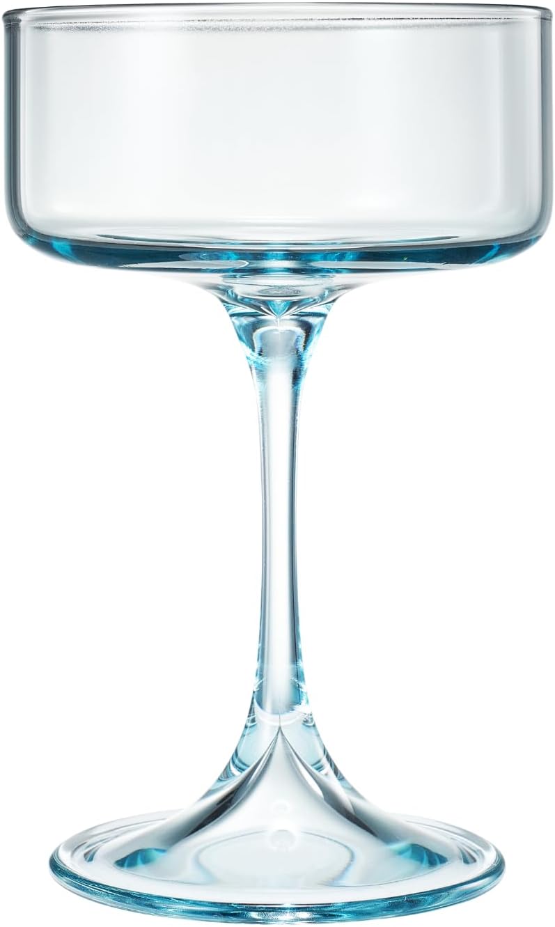 Khen Champagne Coupes Morgan Set Vibrant  - Set of 4 Multicolor