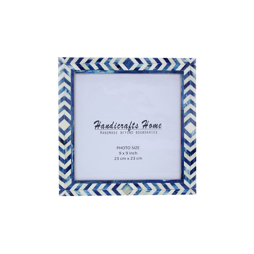 Poster Frames Taj Pattern Bone, Resin Inlay, Blue, 5 Sizes