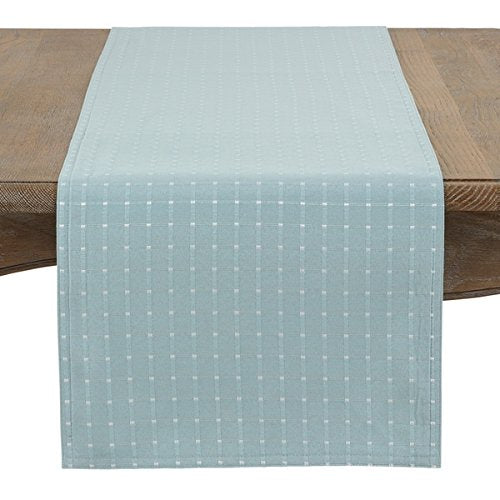 Fennco Styles Modern Stitched Line Table Runner - Stripe Table Cover for Home Décor, Dining Table, Banquet, Family Gathering and Special Occasion