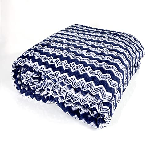 Fennco Styles Wheat Pattern Plush Extra Warm and Soft Throw Blanket 59" W x 79" L - Grey Flannel Fleece Large Blanket for Couch, Bedroom, Living Room Décor