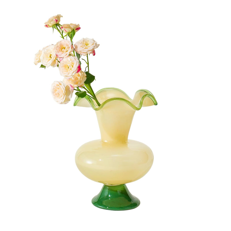 Glass Meadow Hand-Blown Flower Vase — 11 in.