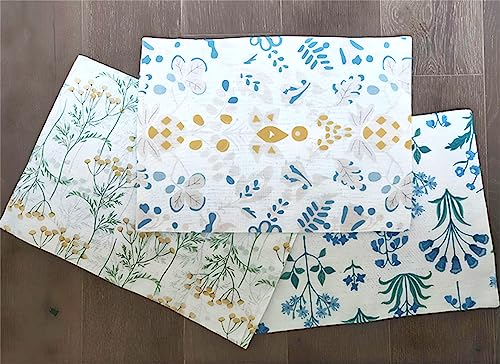Fennco Styles Floral Print Design Everyday Table Runner 13" W x 71" L - Summer Flower Table Cover for Home Décor, Dining Table, Banquet, Holiday and Family Gatherings