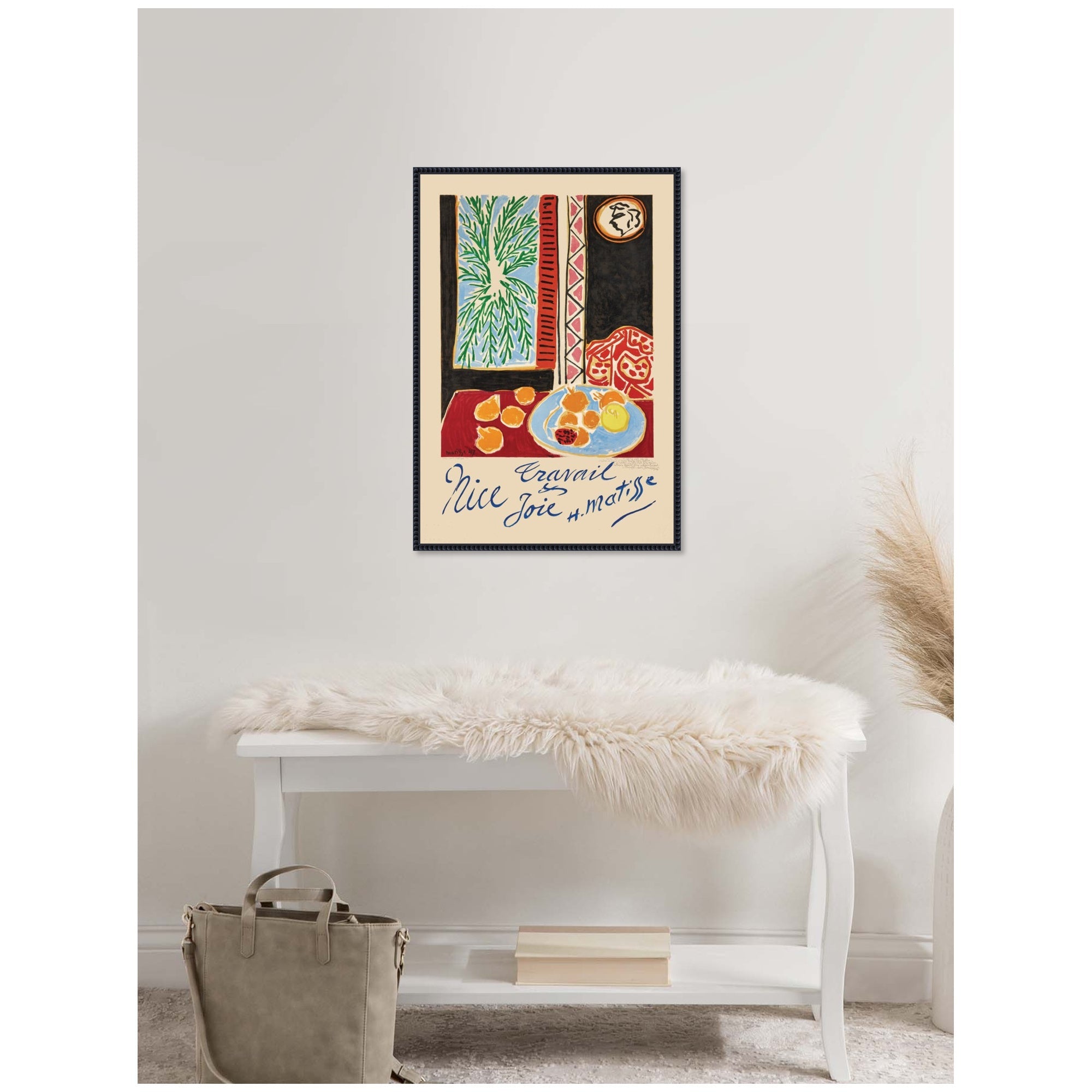 Nice Travail et Joie 1947 Henri Matisse by Nostalgia Prints Framed Canvas Wall Art Print