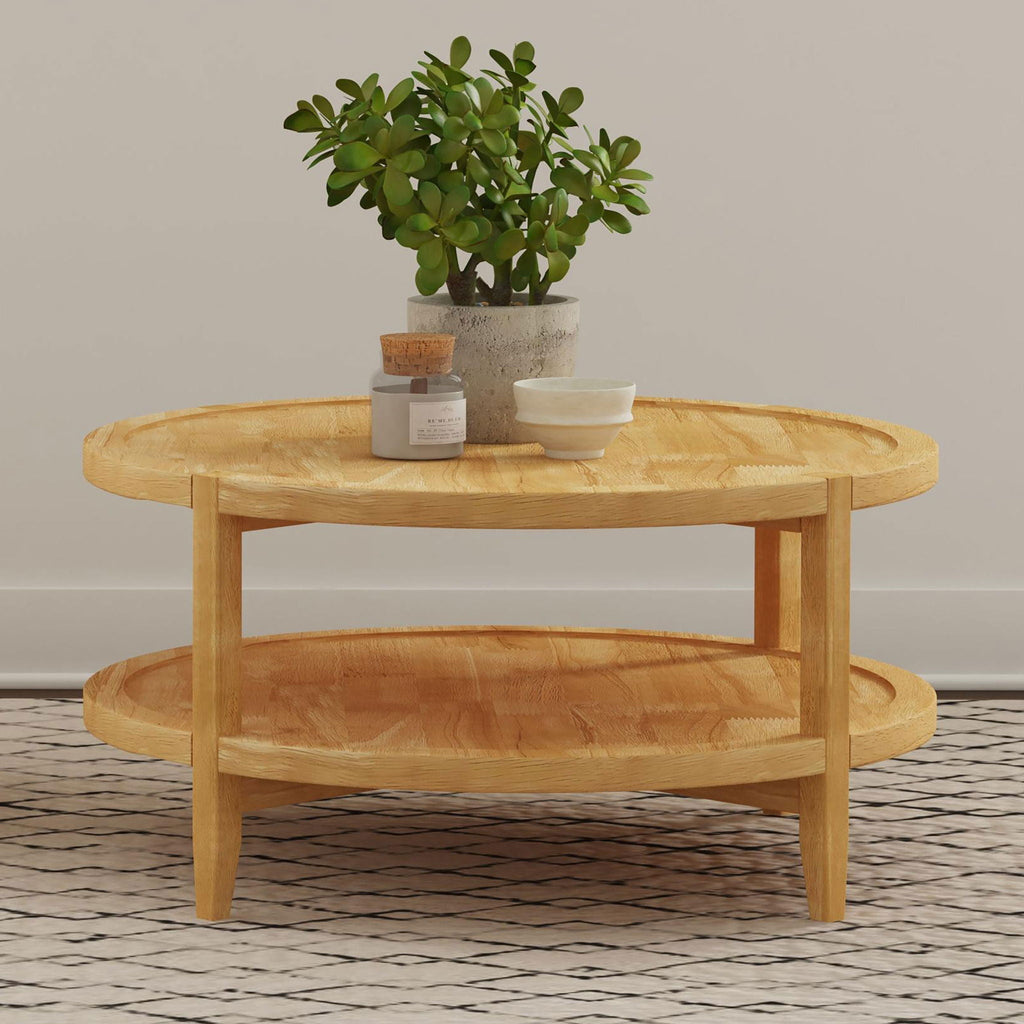 Camillo Round Wood Coffee Table