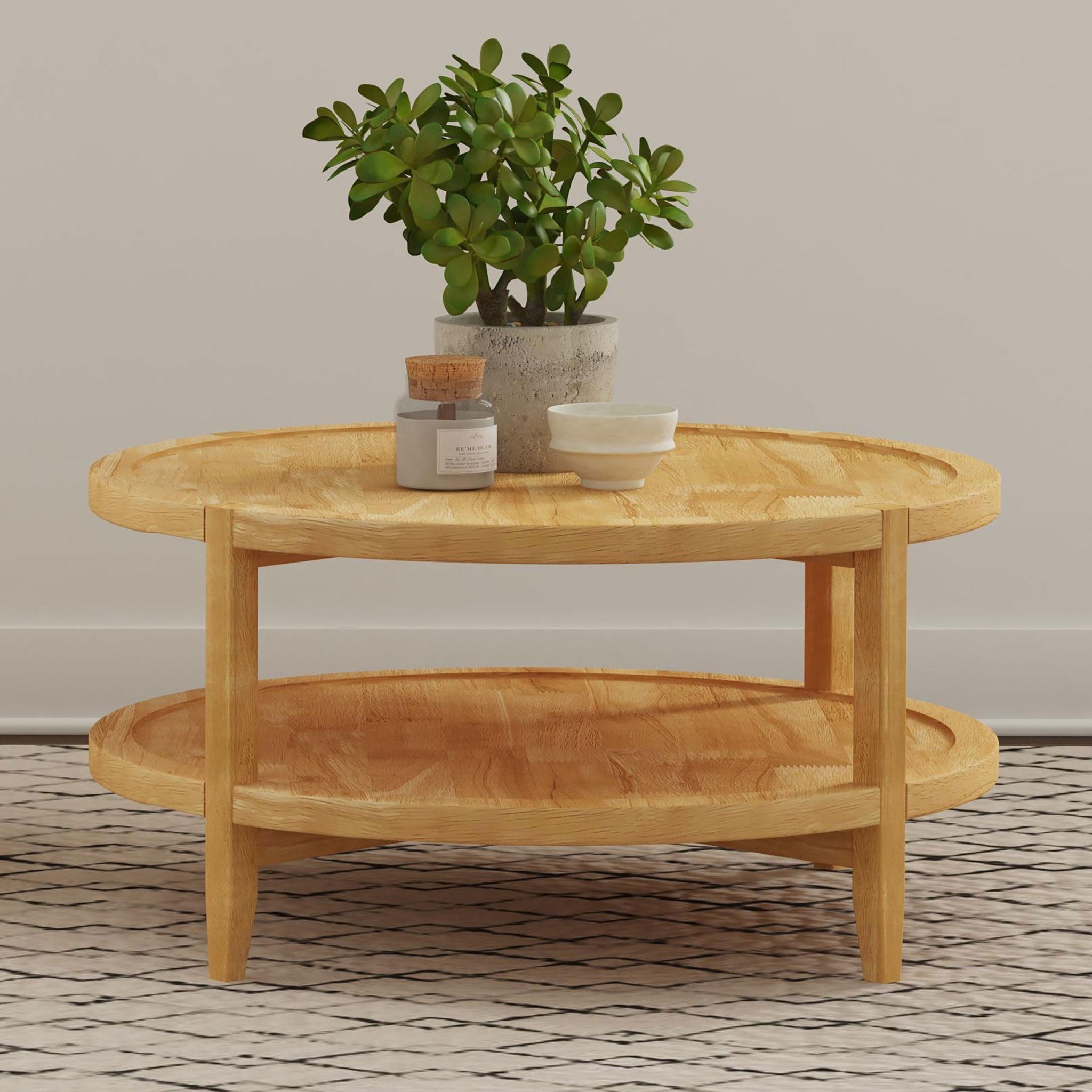 Camillo Round Wood Coffee Table