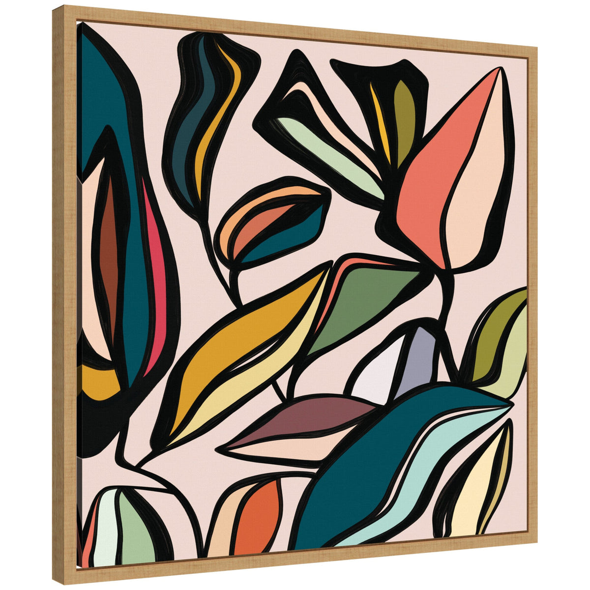 Fanciful Ficus Framed Canvas Wall Art