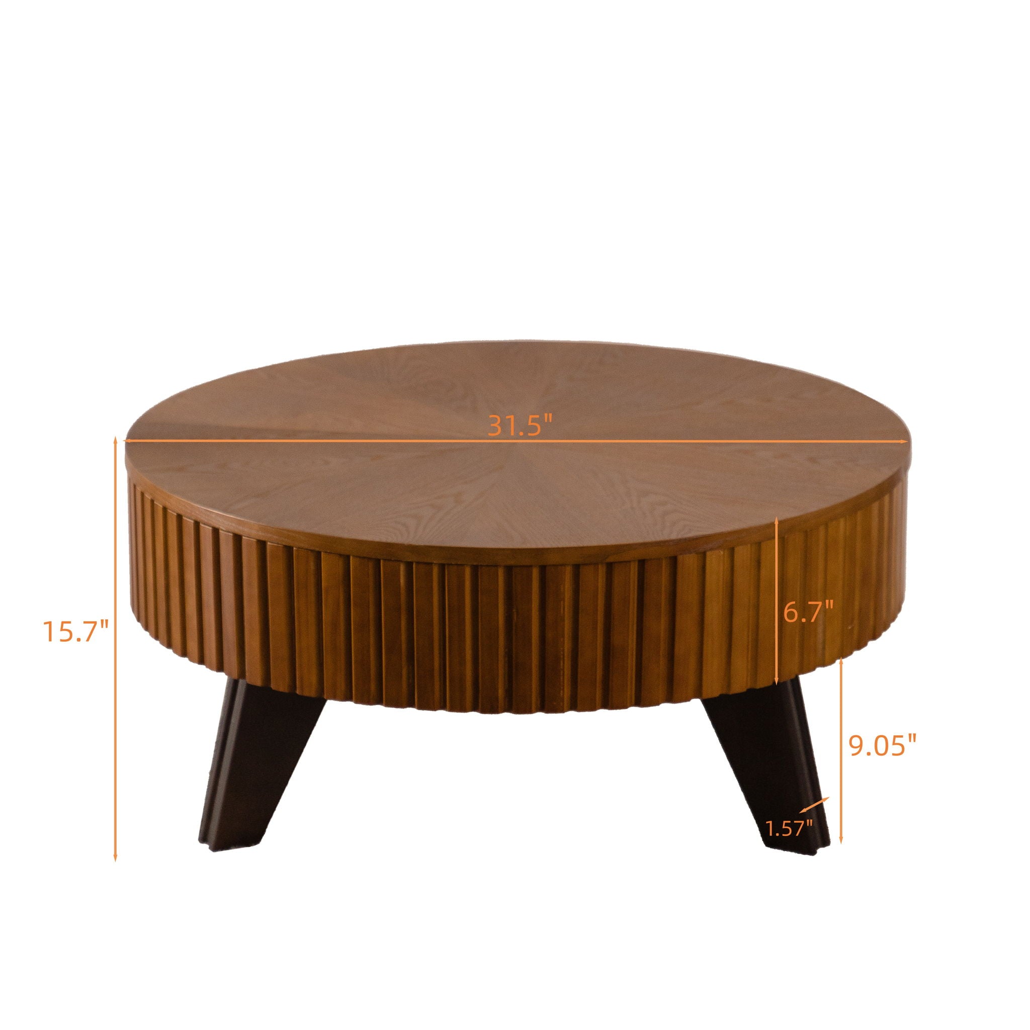 Round Wood Coffee Table