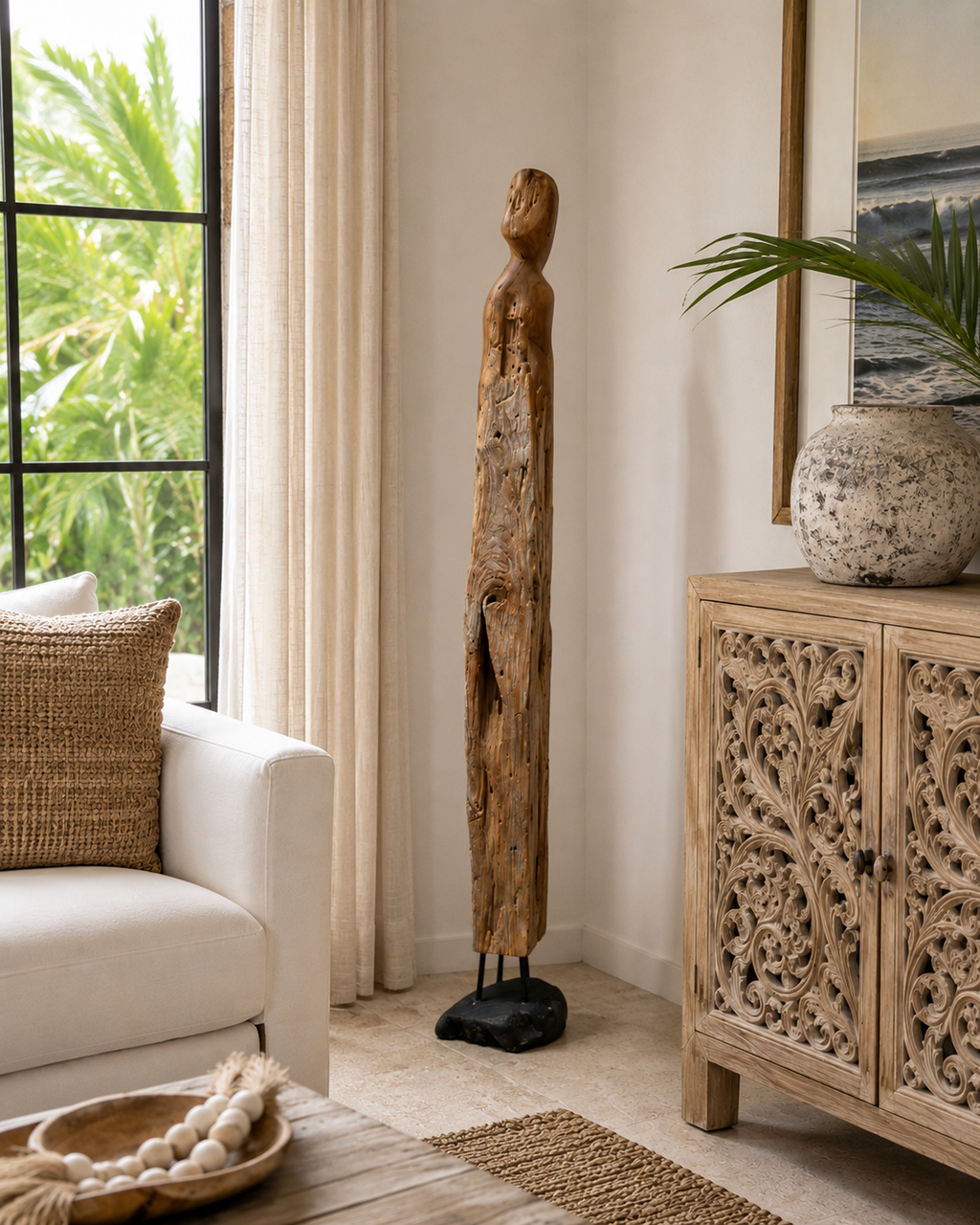 Hand-Carved Wood Sculpture – Bali, Indonesia