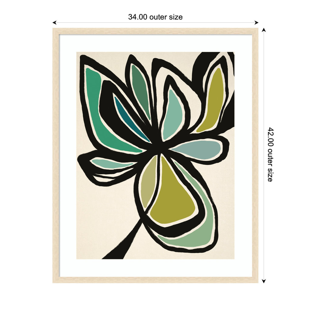 Framed Art Midnight Floral 3 by Alicia Bock