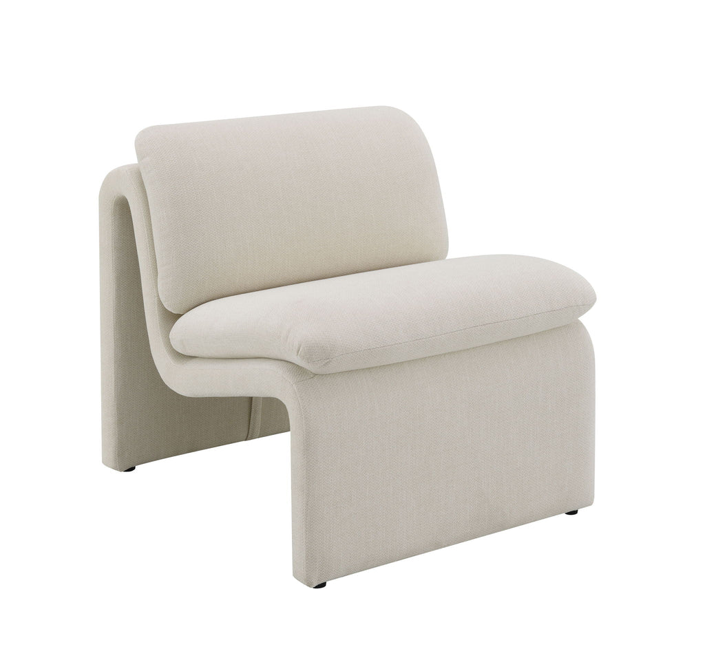 Jaeda Curved Sculptural Accent Chair